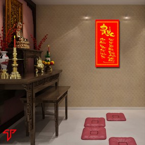 Tranh thư pháp treo phòng thờ